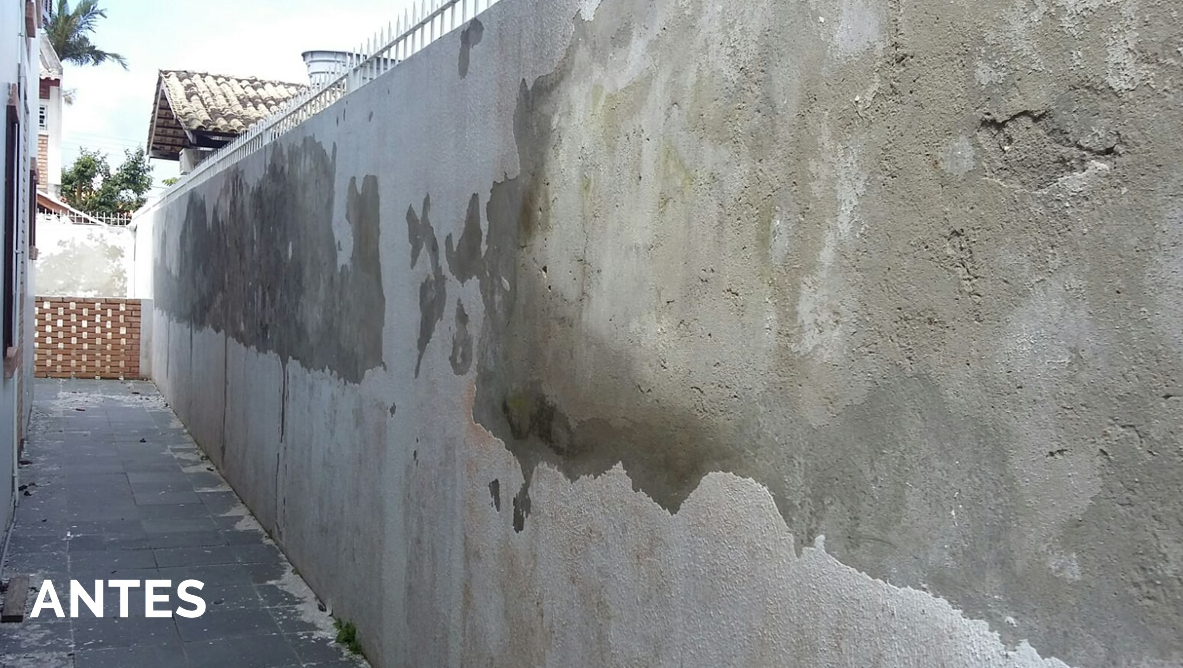 Antes - Muro externo