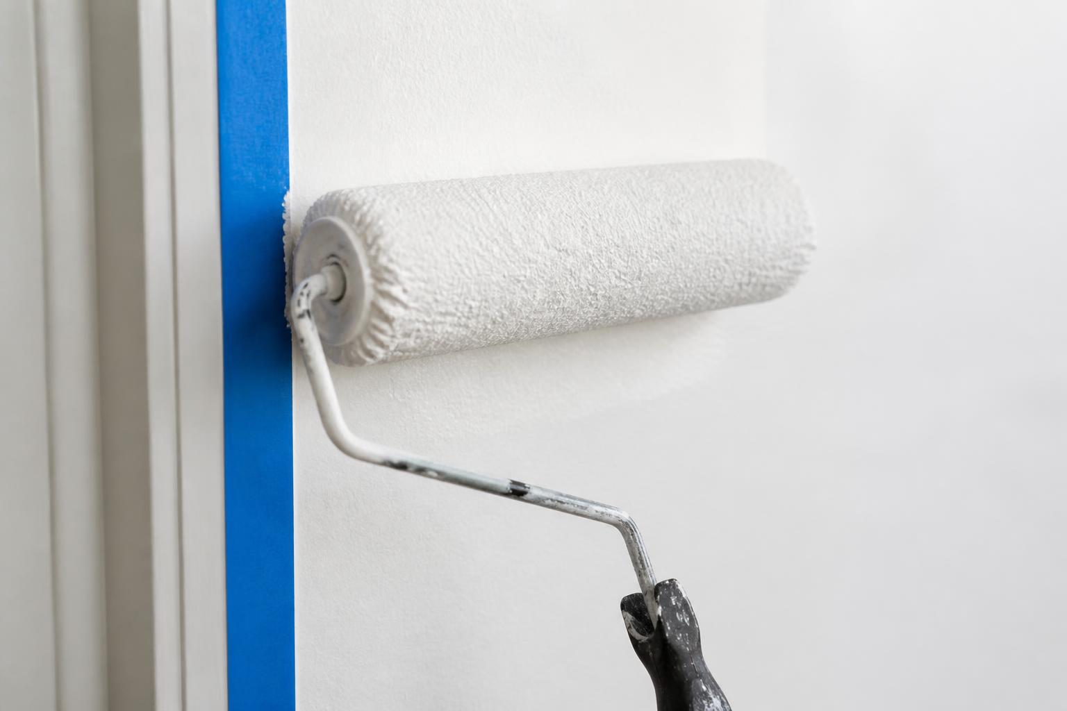 Detalhe de pintura profissional com acabamento perfeito